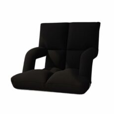 Floor Chair 6 Angle Adjustable Backrest Floor Chair with Back Support and Armrest, Folding Meditation Seating Lazy Sofa Bed Chair Tatami Chair for Adults Kids Video-Gaming Reading TV Watching Meditati