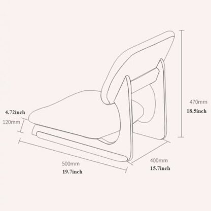 Floor Chair Backrest Chair Tatami Chair Bed Seat Dormitory Bedroom Lazy Chair, Solid Wood Legless Chair Bay Window Chair Room Chair Floor Sofa Chair Meditation Chair - Image 4