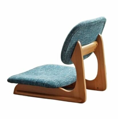 Floor Chair Backrest Chair Tatami Chair Bed Seat Dormitory Bedroom Lazy Chair, Solid Wood Legless Chair Bay Window Chair Room Chair Floor Sofa Chair Meditation Chair - Image 2