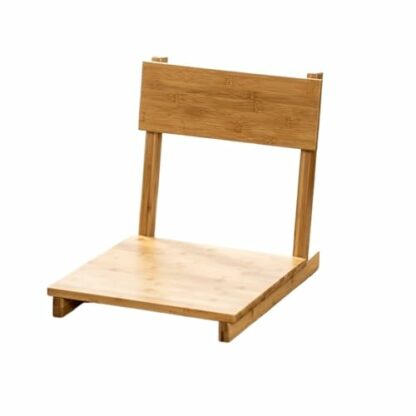 Floor Chair Bedroom Living Room Tatami Chair Wooden Floor Tatami Lazy Chair Single Person Bay Window Chair with Back Support for Video-gaming Reading Resting Meditation Chair - Image 2