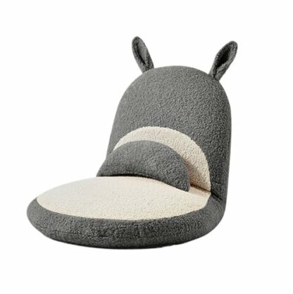 Floor Chair Cute Cartoon Legless Lazy Sofa Floor Chair Seat with 6 Gear Adjustable Back Support for Adults/Children, Single Person Meditation Chair Tatami Seat Chair Bay Window Chair Meditation Chair - Image 2