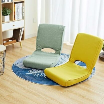Floor Chair Foldable Lazy Sofa Chair Floor Chair, Padded Floor Chair Cushioned Back Support Tatami Chair, Video Game Legless Backrest Chairs for Meditation Reading TV Watching Gaming Meditation Chair 3 Floor Chair Foldable Lazy Sofa Chair Floor Chair, Padded Floor Chair Cushioned Back Support Tatami Chair, Video Game Legless Backrest Chairs for Meditation Reading TV Watching Gaming Meditation Chair - Image 3