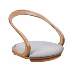 Floor Chair Japanese Style Tatami Chairs,Living Room Bay Window Chair Legless Chair Backrest Chair Lazy Chair with Cushion, Floor Sofa Game Meditation Floor Seating Chairs with Back Support Solid Wood