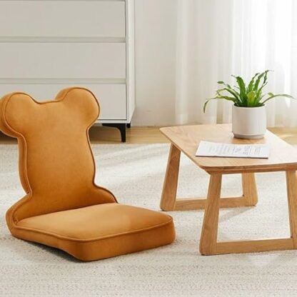 Floor Chair Modern Floor Chair Lazy Sofa Chair, Legless Tatami Chair with Back Support, Home Bay Window Lazy Backrest Chair, Meditation Floor Seating for Living Room, Bedroom, Balcony Meditation Chair - Image 3