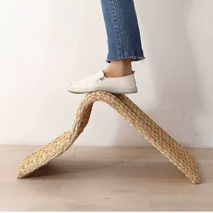 Floor Chair Rattan Woven Backrest Chair Tatami Chair Bed Seat Dormitory Bedroom Lazy Chair Legless Chair, Bay Window Chair tea room bedroom Sitting Chair Meditation Chair - Image 4