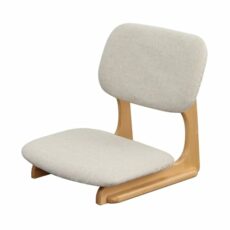 Floor Chair Single Person Tatami Chair, Upholstered Japanese Style Floor Chair, Wood Legless Back Rest Chair with Cushion, Accent Meditation Floor Seat Bay Window Lazy Sofa Chair Meditation Chair