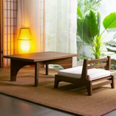 Floor Gaming Chair with Back Support and Cushion Tatami Accent Furniture for Living Room, Lazy Sofa Seat for Bay Window, Meditation and Reading Beige