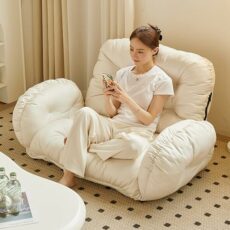 zxhrybh Sofa Chair, Floor Lazy Sofa, Floor Lazy Chair with Back Support, Bean Bag Sofa for Adults, Adjustable Recliner Chair, for Living Room