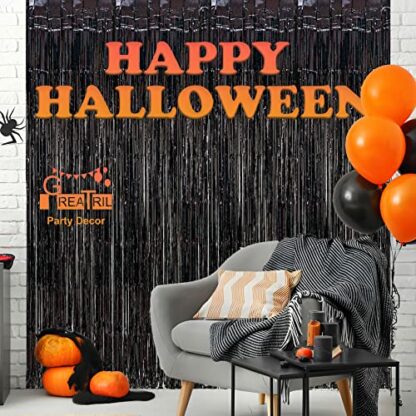 Foil Curtain for Party Decorations - Greatril Foil Fringe Tinsel Curtain Backdrop for Party Decor Birthday Decorations - Pack of 2 3 Foil Curtain for Party Decorations - Greatril Foil Fringe Tinsel Curtain Backdrop for Party Decor Birthday Decorations - Pack of 2 - Image 3