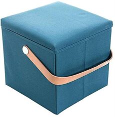 Footrest Ottoman Dressing Table Footrest Storage Stool, Home Square Storage Stool Can Be Seated into a Sofa Bench Foyer for Shoe Bench 30X30X30Cm Seat Foot Stool