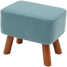 Footrest Ottoman Foot Stool Dressing Table Footrest Sofa Stool, Home Living Room Shoes Bench Solid Wood Square Stool Sofa Ottoman 40X34Cm Seat Storage Footst Home Decor
