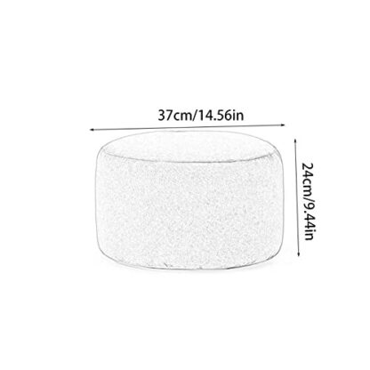 Footrest Ottoman Foot Stool Ottoman Fabric round Japanese Cushion Pouffe Footrest Bean Bag Breathable Foot Stool for Living Room Bedroom Study,Pink Home Decor Chair - Image 4