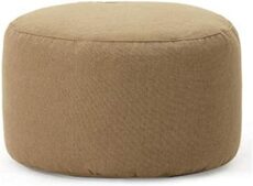 Footrest Ottoman Foot Stool Ottoman Fabric round Japanese Cushion Pouffe Footrest Bean Bag Breathable Foot Stool for Living Room Bedroom Study,Pink Home Decor Chair