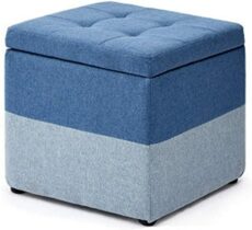 Footrest Ottoman Foot Stool Ottoman Storage Box,Rest Ottoman Cube Storage Box Salon Tablecloth Stool Chair