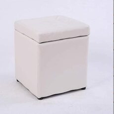 Footrest Ottoman Foot Stool Ottomans Stool Seat with Storage, Square Pouf, Portable Foot Stool - for Living Room Bedroom Small Space 30X30X35Cm