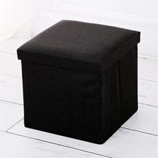 Footrest Ottoman Foot Stool Upholstered Fabric Ottoman,Cube Small Footrest,Foldable Storage Storage Chest,For Dorm Feet Rest Hallway Shoe Bench