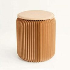 Footrest Ottoman Footstool Foot Stool 11 inch Folding Portable Entrance Shoe Stool Pouf Porch Sofa Footstool Bench Kraft Paper Display Chair Chair