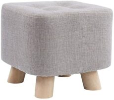 Footrest Ottoman Footstool Foot Stool Home Sofa Square Stool,Small Foot Stools Saddle Stool Bench Cloth Art Living Room Tea Table Mound Wooden Chair Chair
