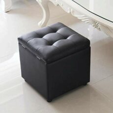Footrest Ottoman Ottoman Chair Stool Footstools Storage Ottoman Stool with Non-Slip Mat Pu Leather Foot Stool,Pouffe Storage Chest