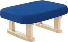 Footrest Ottoman Square Footstool with Detachable Stool Legs,Low Sofa Footrest,Shoe Changing Stool,Stackable Ottoman for Entrance Living Room Bedroom