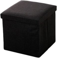 Footrest Ottoman Storage Ottoman Stool, Upholstered Footrest Sofa Stool Multifunction Storage Box Footstool Pouffe Padded Chair Stool for Living Room Bedroom