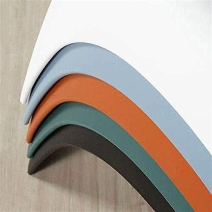 Footrest Ottoman Upholstered Footstool Foot Stool，Plastic Chair Home Change Shoes Stool Small round Stool Dining Chair Stool Learning Triangle Stool Easy to Clean Storage Footstool - Image 4