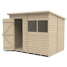 Forest Garden Overlap Pressure Treated 8x6 Pent Shed