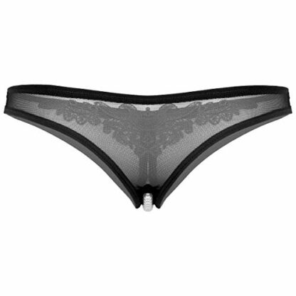 Freebily Women's Sexy Pearls Charm G String Thongs Panties Briefs Nightdress Underwear - Image 3