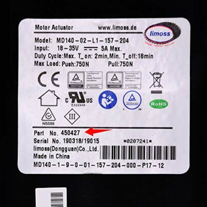 Fromann 450427 Model MD140-02-L1-157-204 Kit for Power Recliner Lift Chairs Motor Actuator Replacement - Image 3