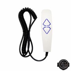 Fruhdi 2 Button 5 Pin Prong Remote Handset Controller Hand Control with USB and Backlight for Lift Chairs Power Recliners