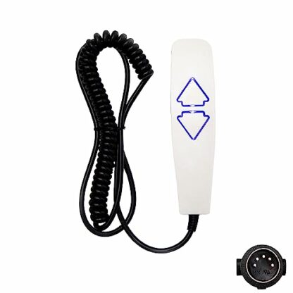 Fruhdi 2 Button 5 Pin Prong Remote Handset Controller Hand Control with USB and Backlight for Lift Chairs Power Recliners - Image 2