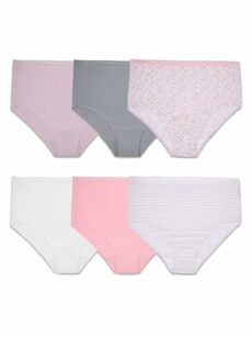 Fruit of the Loom Women's Plus Size Fit for Me Underwear Briefs (Pack of 6)