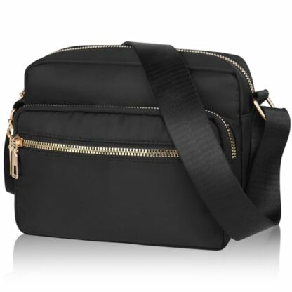 GAOHUI Cross Body Bag for Women, Multi Pocket Handbags & Shoulder Bags Waterproof Nylon Anti Theft Messenger Bag for Travel Shopping Appointment Daily - Image 2