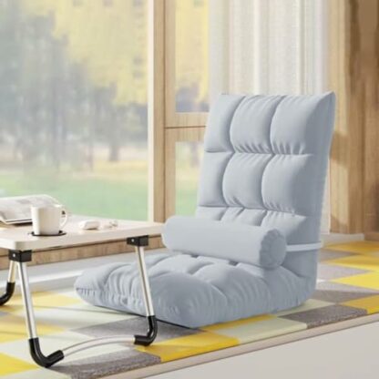 GIZNXBA 5-Position Indoor Adjustable Floor Chair, Padded Teens Adults Folding Floor Gaming Chair, Sofa Chair With Backrest, Meditation Floor Chair Foldable For Living Room, Bedroom - Image 4