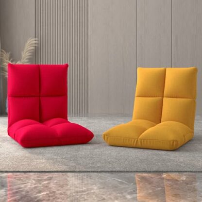 GIZNXBA Floor Chair Adjustable Chaise Lounge Indoor, 6-Position Floor Chair With Back Support For Adults Folding Floor Gaming Chair Folding Lazy Sofa Chair For Living Room, Bedroom - Image 4