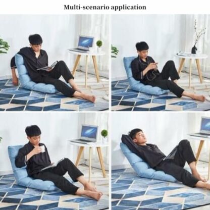GIZNXBA Floor Chair Adjustable, Folding Floor Gaming Chair, 5-Position Indoor Adjustable Japanese Floor Chair With Back Support, Padded Teens Adults Sofa Chair For Living Room, Bedroom - Image 4