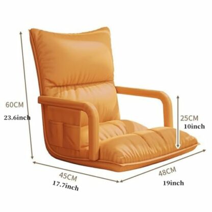 GIZNXBA Floor Chair Adjustable, Folding Floor Gaming Chair 6-poistion Cushioned Adjustable Floor Lazy Sofa Chair For Adults & Kids Perfect For Reading Gaming Meditating - Image 3