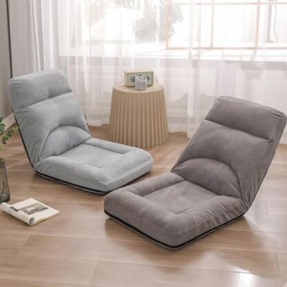 GIZNXBA Floor Chair Adjustable For Adults, Folding Floor Gaming Chair With 5 Adjustable Position, Folding Lazy Sofa Chair, Foldable Meditation Seating For Living Room, Bedroom - Image 4