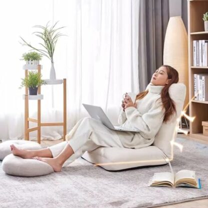 GIZNXBA Floor Chair With 5-Position Back Support, Indoor Adjustable Floor Chair, Folding Floor Gaming Chair Adults Sofa Chair With Backrest, Perfect For Living Room, Bedroom - Image 4