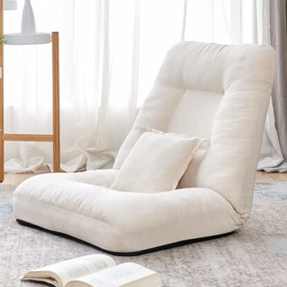 GIZNXBA Floor Chair With 5-Position Back Support, Indoor Adjustable Floor Chair, Folding Floor Gaming Chair Adults Sofa Chair With Backrest, Perfect For Living Room, Bedroom - Image 2