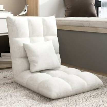 GIZNXBA Floor Chair With 6 Adjustable Positions, Foldable Floor Lazy Sofa, Folding Floor Gaming Chair With Pillow, Meditating Floor Chair For Living Room, Bedroom, Office 2 GIZNXBA Floor Chair With 6 Adjustable Positions, Foldable Floor Lazy Sofa, Folding Floor Gaming Chair With Pillow, Meditating Floor Chair For Living Room, Bedroom, Office - Image 2
