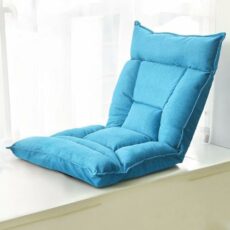 GIZNXBA Floor Chair With Back Support, Folding Floor Gaming Chair With Adjustable Backrest And Head, Lazy Sofa Lounger Recliner Chair For Reading Games Meditation