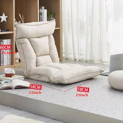 GIZNXBA Floor Chair With Back Support, Folding Sofa Chair With 5 Adjustable Position, Padded Sleeper Bed, Couch Recliner, Meditation Chair, Gaming Floor Chairs For Adults - Image 3