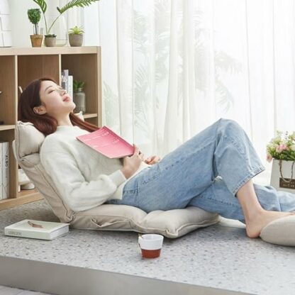 GIZNXBA Floor Chair With Back Support, Folding Sofa Chair With 5 Adjustable Position, Padded Sleeper Bed, Couch Recliner, Meditation Chair, Gaming Floor Chairs For Adults - Image 4