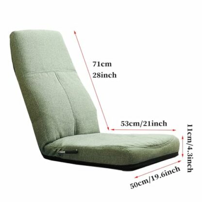 GIZNXBA Floor Chairs For Adults, Floor Lounger With 42 Position Backrest Adjustment, 14-position Headrest Adjustment, Folding Lazy Sofa Chair For Gaming, Sleeping, Chaise Lounge Indoor - Image 4