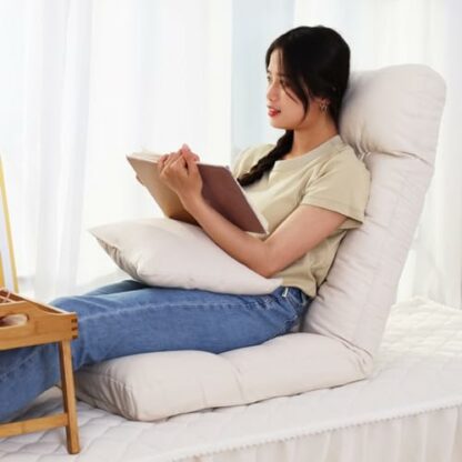 GIZNXBA Foldable Floor Lazy Sofa With Pillow, Indoor Chaise Lounger With 5 Adjustable Positions, Adjustable Back Support, Video Gaming Chair For Home, Office, Reading, Watching - Image 3