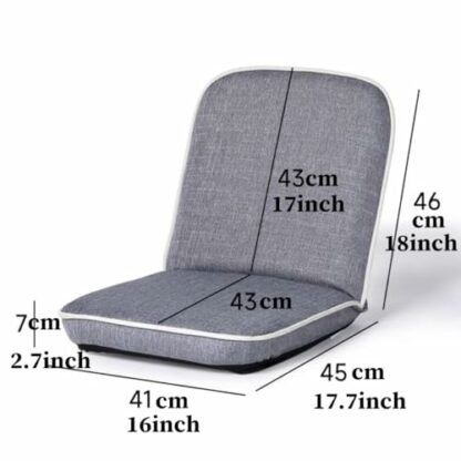 GIZNXBA Folding Floor Chair Meditation Chair With Back Support, Floor Seat Video Gaming Chairs For Kids, Teens, Adults, Adjustable 5-Position Comfortable Indoor Lounge Chair - Image 4