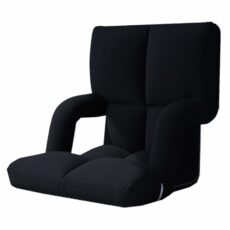 GIZNXBA Folding Floor Chair With Back Support, Adjust Lay Flat Recliner Folding Floor Gaming Chair Japanese Floor Chair Foldable Ergonomic Single Sofa Seat For Living Room Bedroom