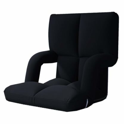 GIZNXBA Folding Floor Chair With Back Support, Adjust Lay Flat Recliner Folding Floor Gaming Chair Japanese Floor Chair Foldable Ergonomic Single Sofa Seat For Living Room Bedroom - Image 2