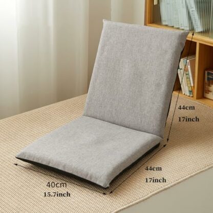 GIZNXBA Meditation Chair Padded Floor Chair With 5 Adjustable Positions Back Support Soft Floor Seat, Folding Floor Gaming Chair For Living Room, Bedroom, Yoga Room 4 GIZNXBA Meditation Chair Padded Floor Chair With 5 Adjustable Positions Back Support Soft Floor Seat, Folding Floor Gaming Chair For Living Room, Bedroom, Yoga Room - Image 4